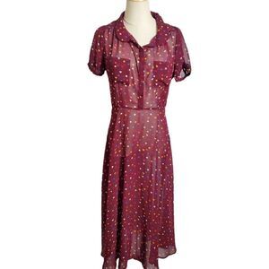 I Love HB1 Burgundy Heart Dress